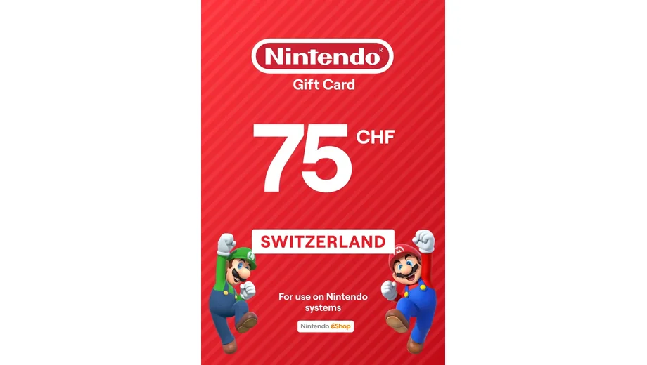 Nintendo eShop 75 CHF Gift Card (Switzerland) gallery image 2