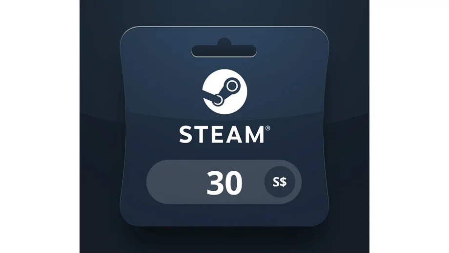 Steam Wallet 30 SGD Gift Card (Asia) gallery image 2