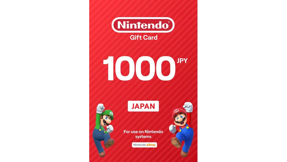 Nintendo eShop 1000 JPY Gift Card (Japan) gallery image 2