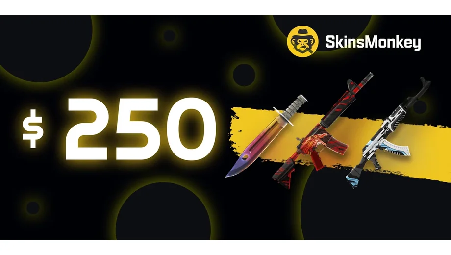 SkinsMonkey 250 USD Gift Card (Global) gallery image 2