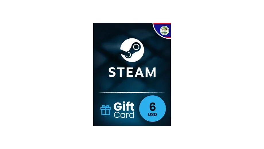 Steam Wallet 6 USD Gift Card (Belize) gallery image 2