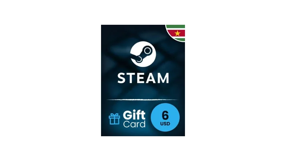 Steam Wallet 6 USD Gift Card (Suriname) gallery image 2