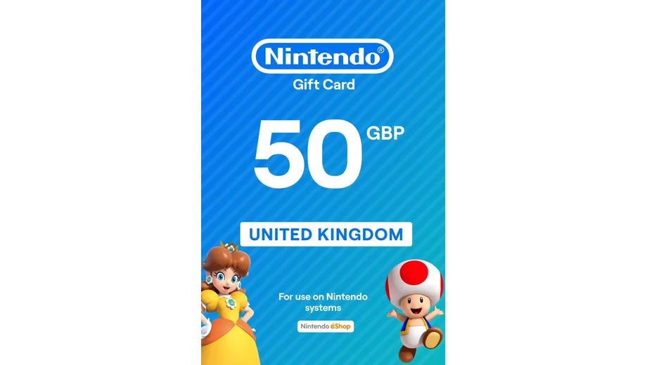 Nintendo eShop 50 GBP Gift Card (United Kingdom) gallery image 2