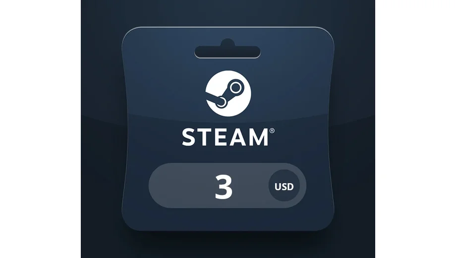 Steam Wallet 3 USD Gift Card (Africa) gallery image 2