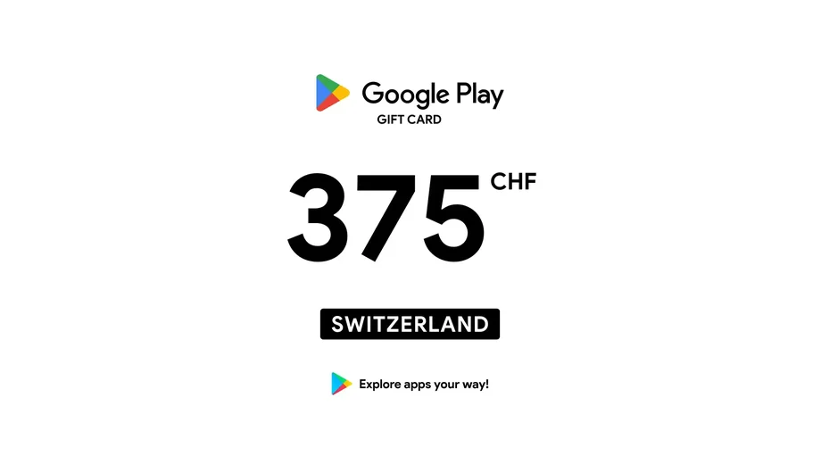 Google Play 375 CHF Gift Card (Switzerland) gallery image 2
