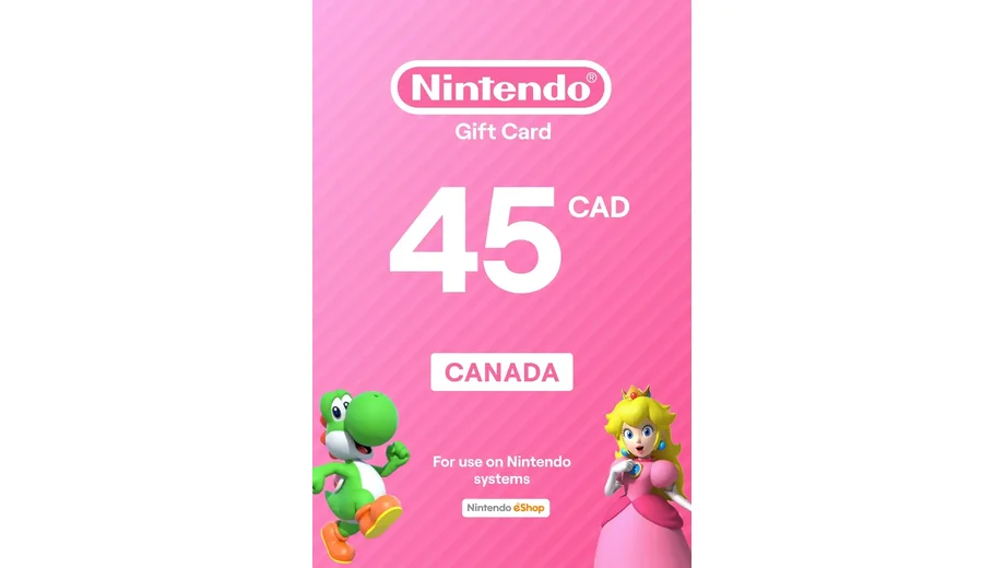 Nintendo eShop 45 CAD Gift Card (Canada) gallery image 2