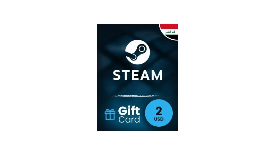 Steam Wallet 2 USD Gift Card (Iraq) gallery image 2