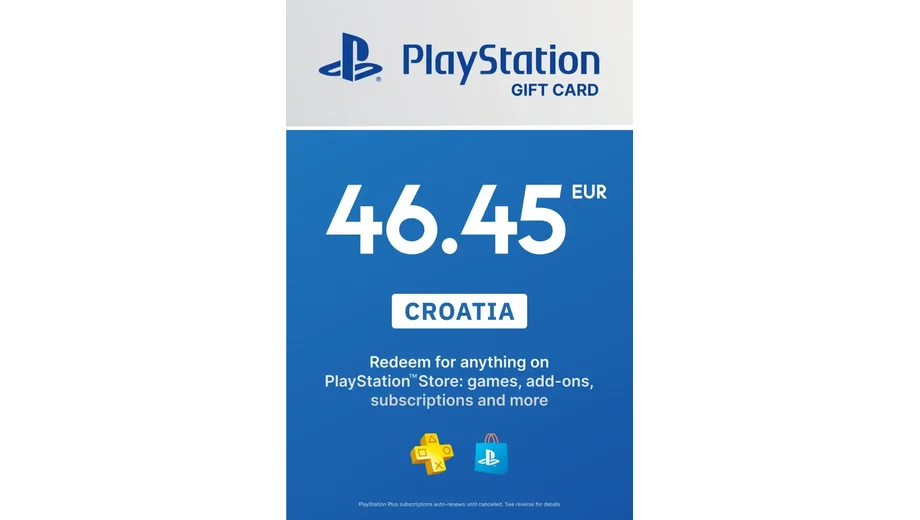 PlayStation Network 46.45 EUR Gift Card (Croatia) gallery image 2