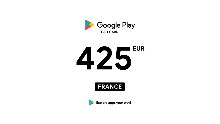 Google Play 425 EUR Gift Card (France) gallery image 2