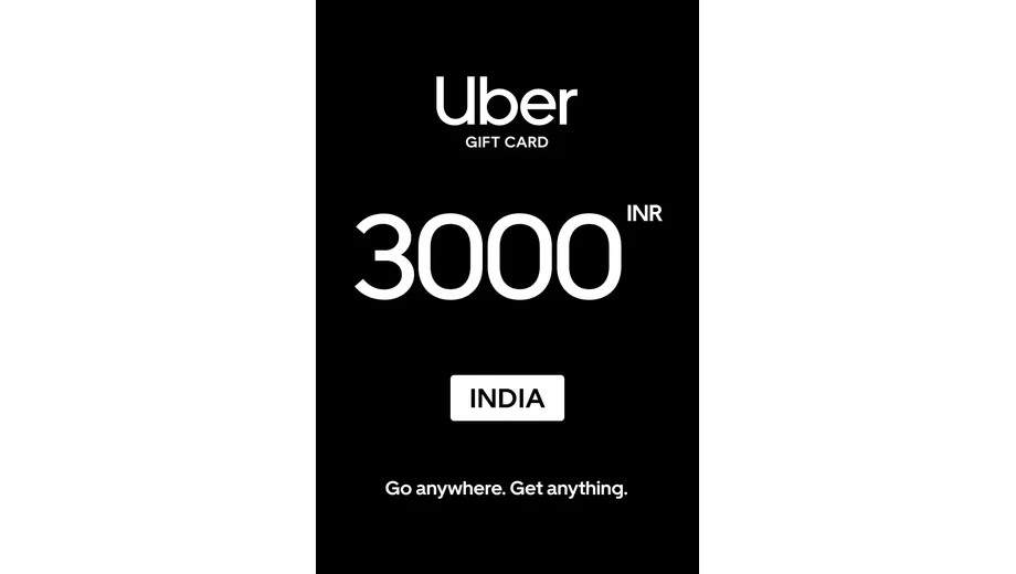 Uber 3000 INR Gift Card (India) gallery image 2