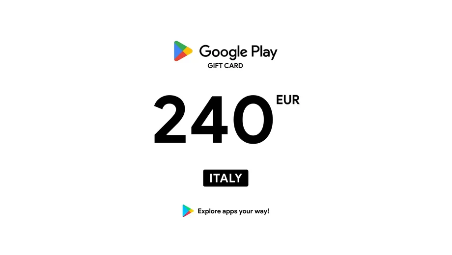 Google Play 240 EUR Gift Card (Italy) gallery image 2