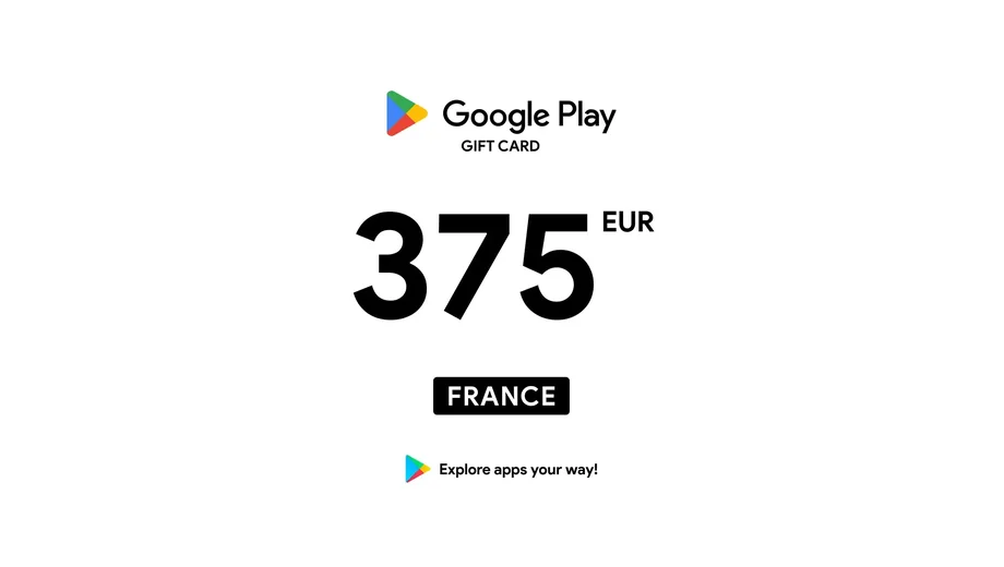 Google Play 375 EUR Gift Card (France) gallery image 2