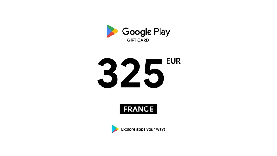 Google Play 325 EUR Gift Card (France) gallery image 2