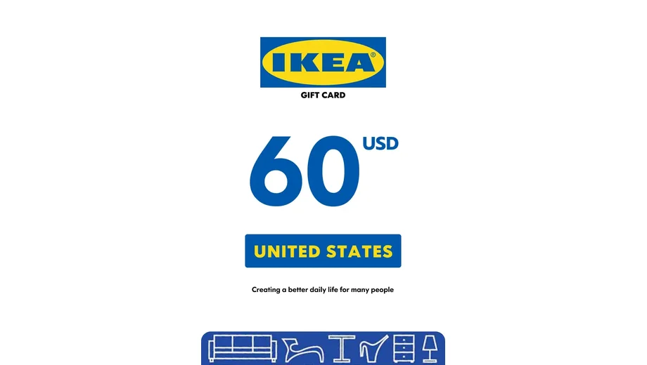 IKEA 60 USD Gift Card (United States) gallery image 1