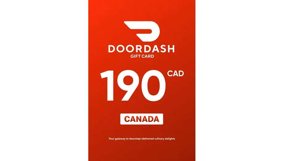 DoorDash 190 CAD Gift Card (Canada) gallery image 2