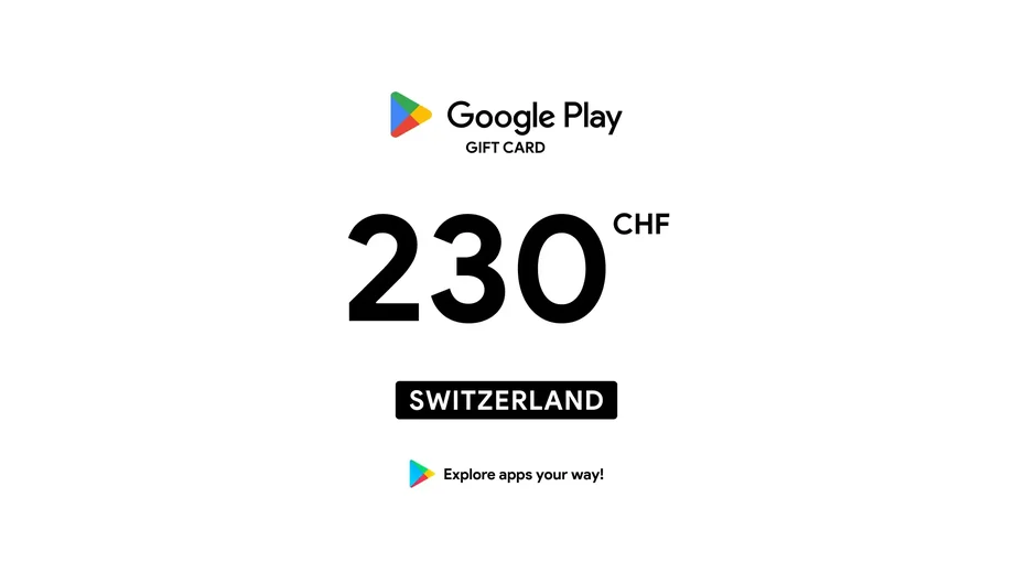 Google Play 230 CHF Gift Card (Switzerland) gallery image 2