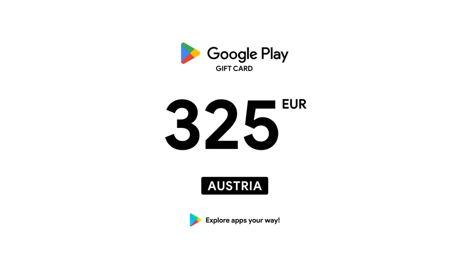 Google Play 325 EUR Gift Card (Austria) gallery image 2