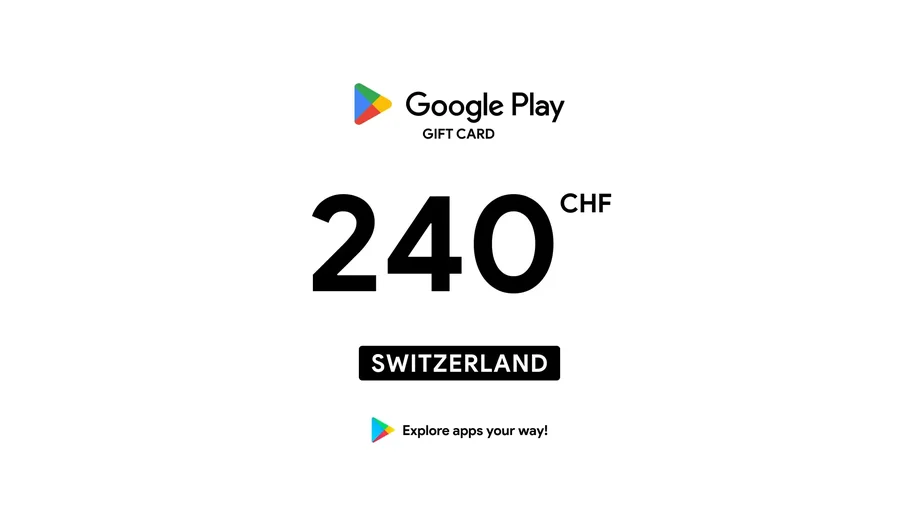 Google Play 240 CHF Gift Card (Switzerland) gallery image 2