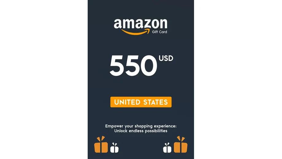 Amazon 550 USD Gift Card (United States) gallery image 2