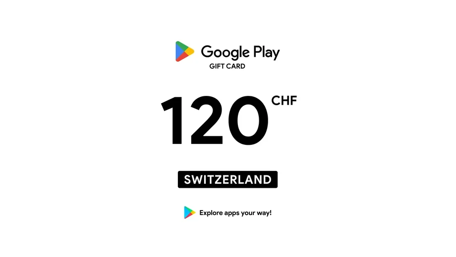 Google Play 120 CHF Gift Card (Switzerland) gallery image 2