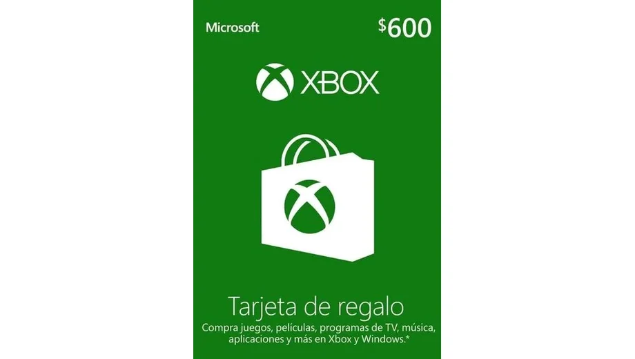 Xbox 600 MXN Gift Card (Mexico) gallery image 2