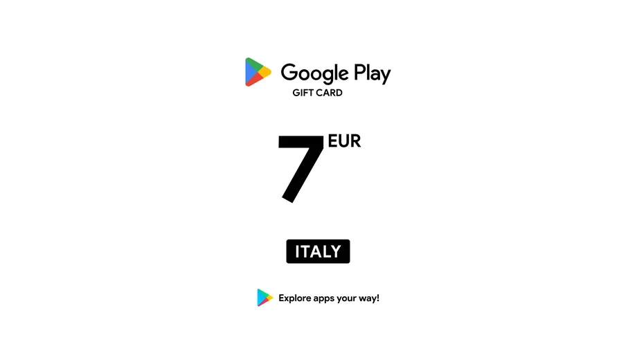 Google Play 7 EUR Gift Card (Italy) gallery image 2