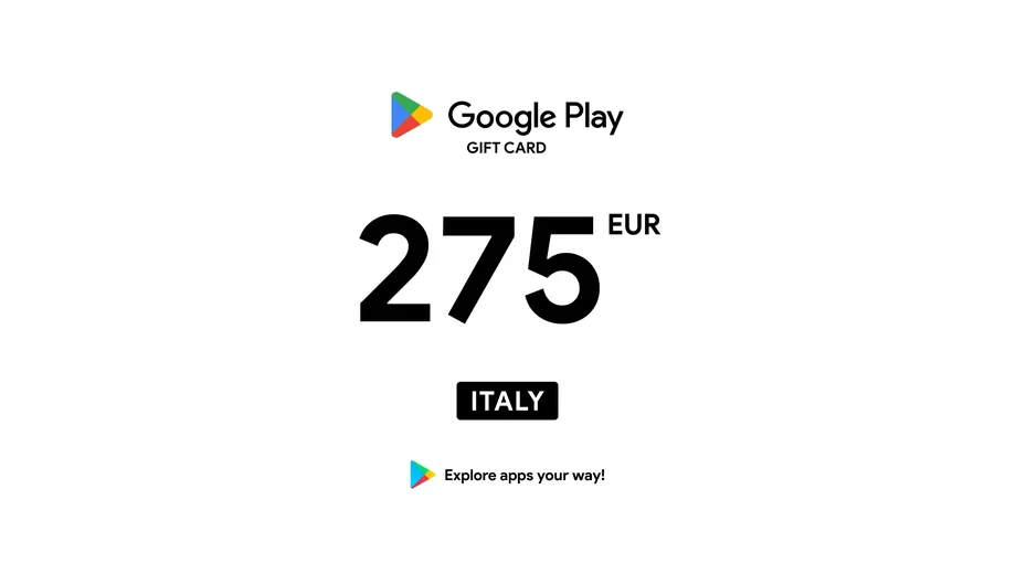 Google Play 275 EUR Gift Card (Italy) gallery image 2