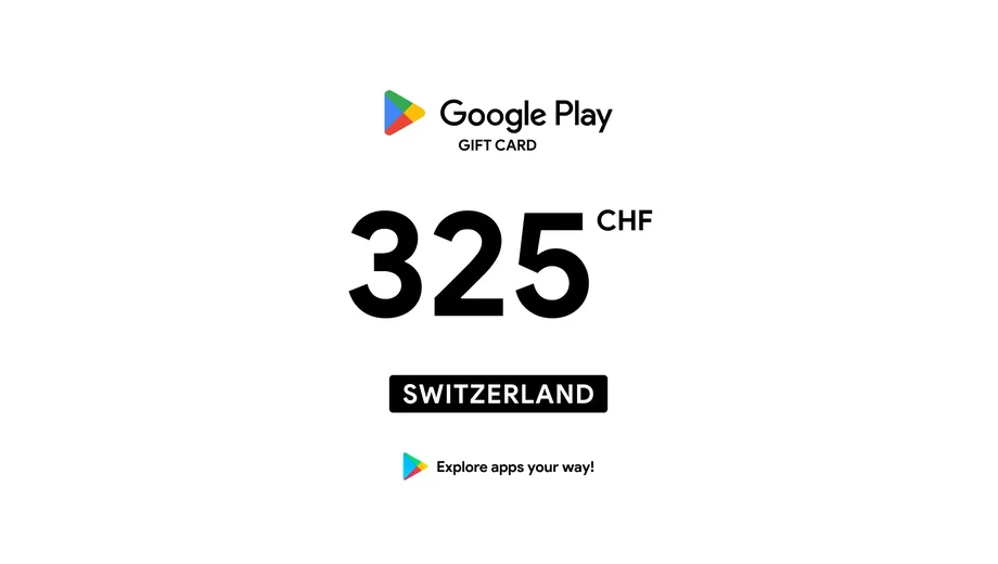 Google Play 325 CHF Gift Card (Switzerland) gallery image 2