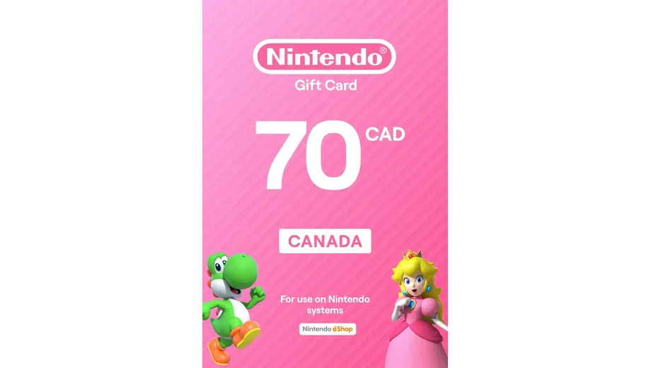 Nintendo eShop 70 CAD Gift Card (Canada) gallery image 2