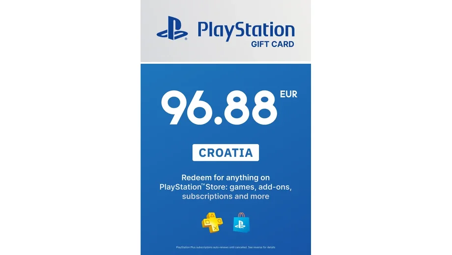 PlayStation Network 96.88 EUR Gift Card (Croatia) gallery image 2