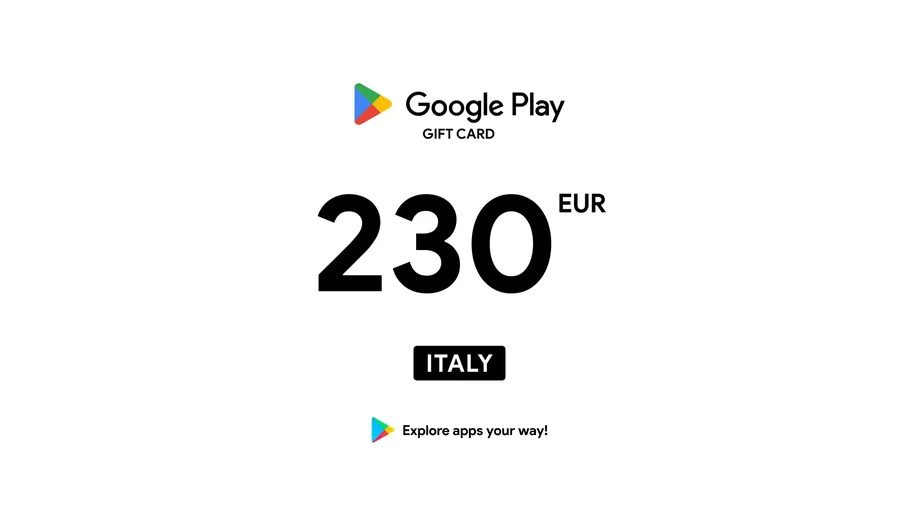 Google Play 230 EUR Gift Card (Italy) gallery image 2