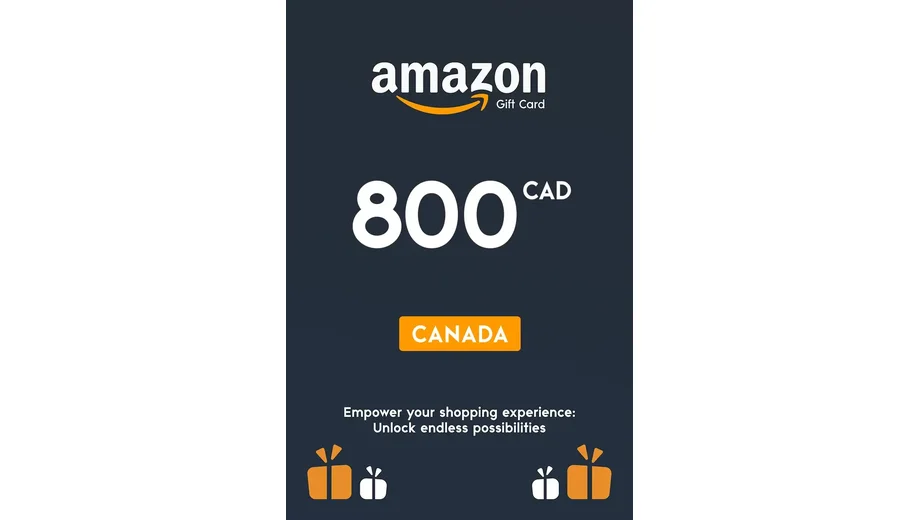 Amazon 800 CAD Gift Card (Canada) gallery image 2