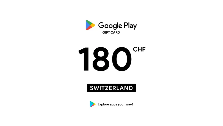 Google Play 180 CHF Gift Card (Switzerland) gallery image 2