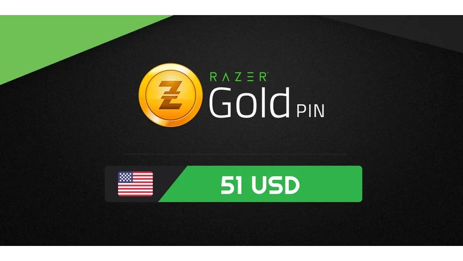 Razer Gold 51 USD Gift Card (Global) gallery image 2