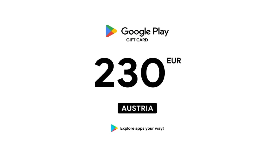 Google Play 230 EUR Gift Card (Austria) gallery image 2