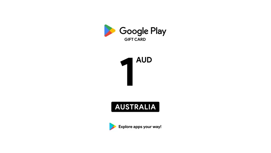 Google Play 1 AUD Gift Card (Australia) gallery image 2