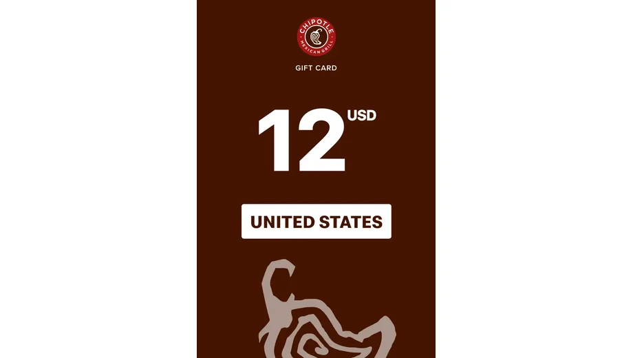 Chipotle 12 USD Gift Card (United States) gallery image 2