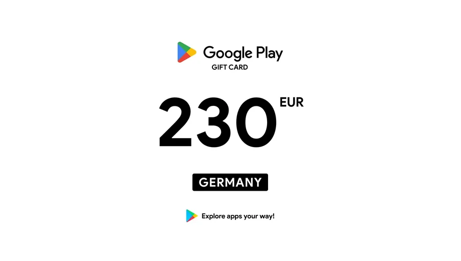 Google Play 230 EUR Gift Card (Germany) gallery image 2