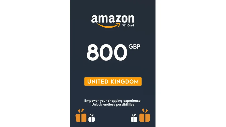 Amazon 800 GBP Gift Card (United Kingdom) gallery image 2