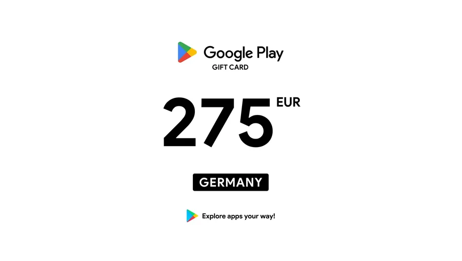 Google Play 275 EUR Gift Card (Germany) gallery image 2