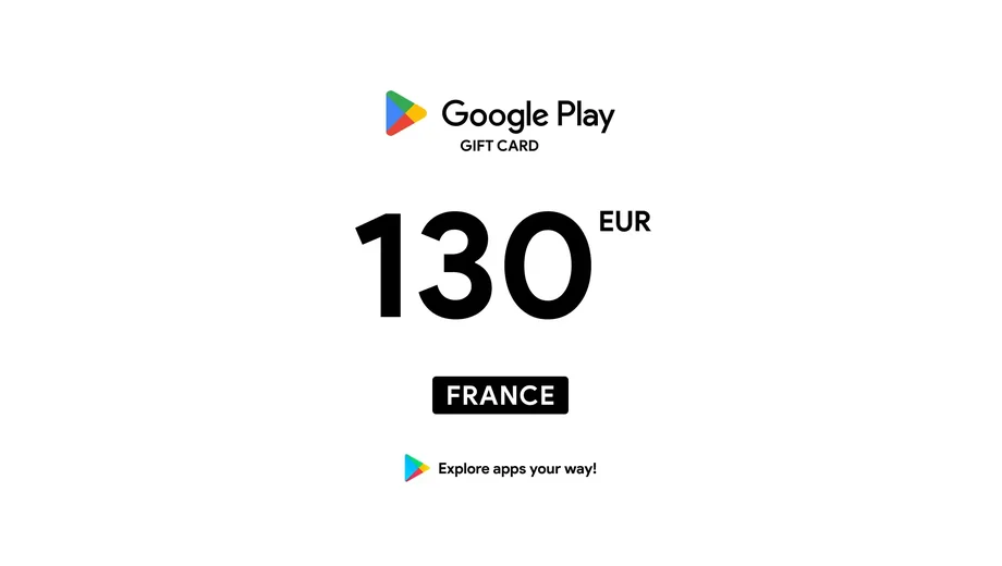 Google Play 130 EUR Gift Card (France) gallery image 2