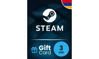 Steam Wallet 3 USD Gift Card (Armenia) thumb 2
