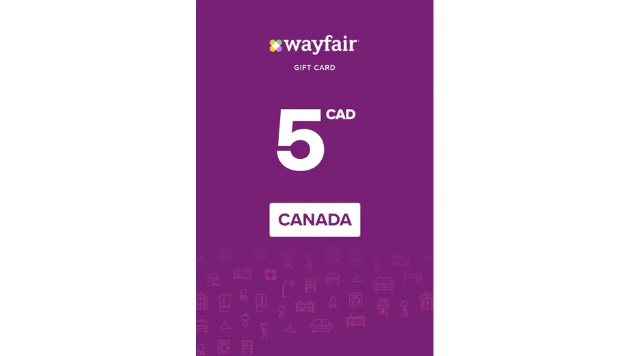 Wayfair 5 CAD Gift Card (Canada) gallery image 2