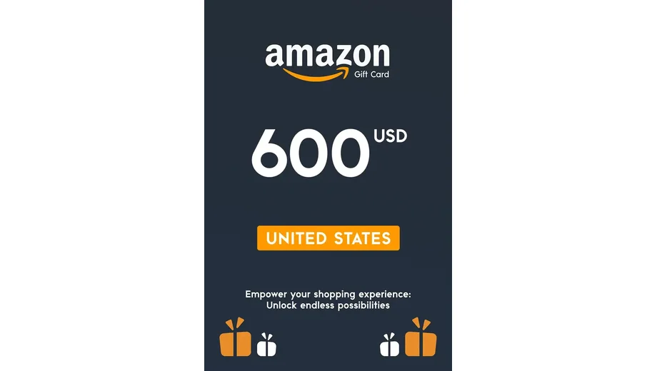 Amazon 600 USD Gift Card (United States) gallery image 2