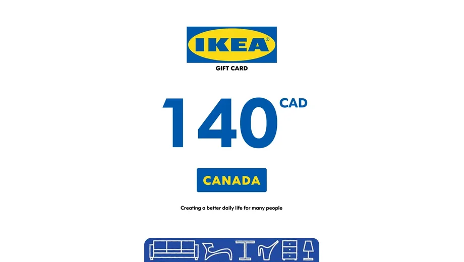 IKEA 140 CAD Gift Card (Canada) gallery image 2