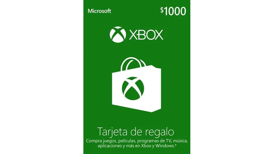 Xbox 1000 MXN Gift Card (Mexico) gallery image 2