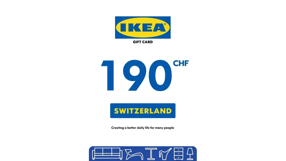 IKEA 190 CHF Gift Card (Switzerland) gallery image 2
