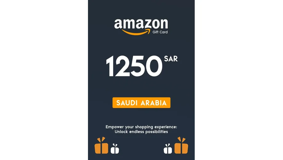 Amazon 1250 SAR Gift Card (Saudi Arabia) gallery image 2