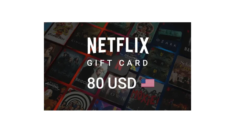 Netflix 80 USD Gift Card (United States) gallery image 2