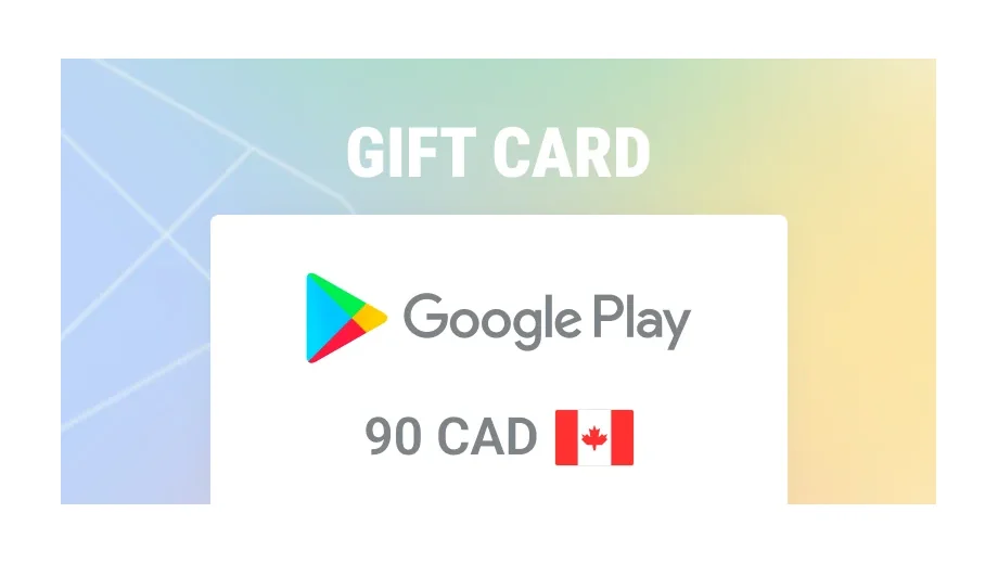 Google Play 90 CAD Gift Card (Canada) gallery image 2